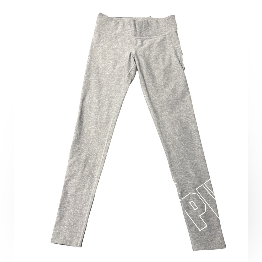 Victoria’s Secret PINK Gray Logo Leggings – Size XS